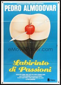 1z467 LABYRINTH OF PASSION Italian 1p '90 Pedro Almodovar's Laberinto de pasiones, wacky sexy art!