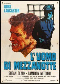 1z476 MIDNIGHT MAN Italian 1p '74 Burt Lancaster, Susan Clark, Cameron Mitchell, Iaia art!