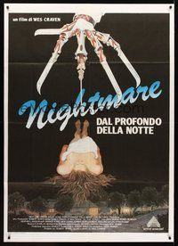 1z478 NIGHTMARE ON ELM STREET Italian 1p '85 Wes Craven, art of Freddy Krueger by Mansur!