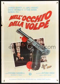 1z787 TRUTH ON THE SAVOLTA AFFAIR Italian 1p '80 cool art of gun, blood & bullets by Luca Crovato!