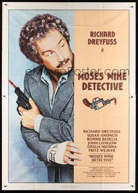 1z515 BIG FIX Italian 2p '79 great image of detective Richard Dreyfuss with crayon in his gun!