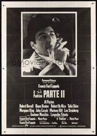 1z537 GODFATHER PART II Italian 2p '75 Al Pacino in Francis Ford Coppola classic crime sequel!