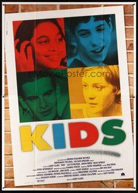 1z408 KIDS Italian 2p '95 Larry Clark, Leo Fitzpatrick, Chloe Sevigny, Rosario Dawson, AIDS, teens!