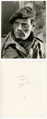 2a117 CHRISTIAN MARQUAND 7x9 still '62 intense close up in uniform from The Longest Day!