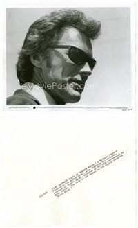 2a126 CLINT EASTWOOD 8x10 still '73 close up as Dirty Harry wearing shades from Magnum Force!
