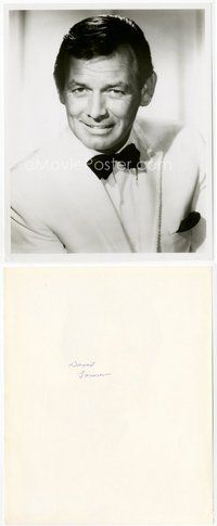 2a149 DAVID JANSSEN 8x10 still '60s head & shoulders smiling portrait wearing white tuxedo!
