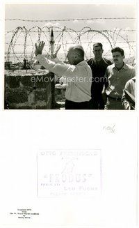 2a203 EXODUS candid 8x10 still '61 Otto Preminger directing on the set by Leo Fuchs!