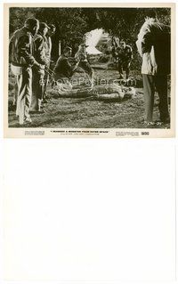 2a270 I MARRIED A MONSTER FROM OUTER SPACE 8x10 still '58 Tom Tryon, men w/guns & monster!
