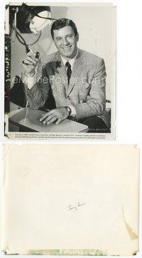 2a308 JERRY LEWIS 8x10 still '66 waist-high seated portrait smoking a cigarette on the set!