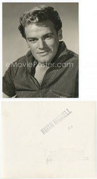 2a345 KEITH MICHELL English 7.5x9.25 still '57 head & shoulders portrait of the Australian actor!