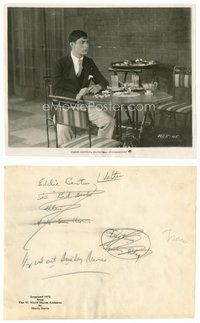2a348 KID BOOTS 8x10 still '26 Eddie Cantor sitting alone at table with remains of meal!