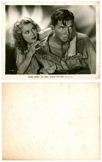 2a354 KING KONG 8x10 still '33 great close up of Fay Wray & Bruce Cabot staring at the ape!