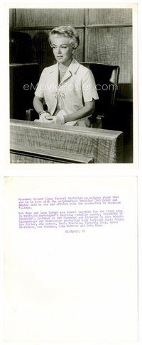 2a365 LANA TURNER 8x10 still '61 on the witness stand in court from Bachelor in Paradise!