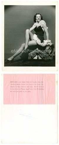 2a371 LESLIE BROOKS 8x10 still '42 sexiest full-length portrait from Lucky Legs by Whitey Schafer!