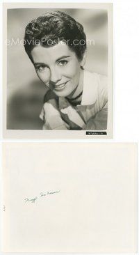 2a390 MAGGIE MCNAMARA 8x10 still '54 great close up smiling portrait of the pretty actress!
