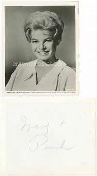 2a421 MARY PEACH 8x10.5 still '63 head & shoulders portrait of the pretty blonde actress!