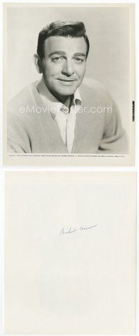 2a453 MIKE CONNORS 8x10 still '65 waist-high smiling portrait wearing a sweater!
