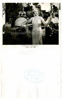 2a471 MUSIC IS MAGIC 8x10 still '35 sexy Bebe Daniels performs by radio microphone & band!