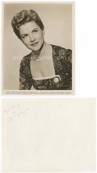 2a482 NICOLE MAUREY 8x10 still '54 close up wearing pearl necklace from Best of Enemies!