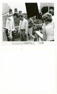 2a494 ODD COUPLE candid 8x10 still '68 great image of Walter Matthau & Jack Lemmon on set!