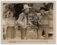 2a549 ROLL ON TEXAS MOON 8x10 still R52 Dale Evans watches Roy Rogers disarm bad guy!