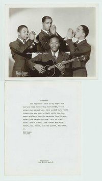 2a613 VAGABONDS candid 8x10 still '36 the group appearing on NBC radio by Maurice Seymour!