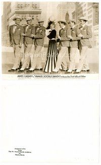 2a634 YANKEE DOODLE DANDY 7.5x9.25 still '42 Irene Manning dancing on stage with six guys!