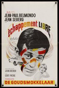 2b451 BACKFIRE Belgian '64 Echappement Libre, Jean Seberg, Jean-Paul Belmondo!