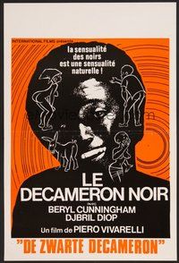2b464 BLACK DECAMERON Belgian '72 Il decamerone nero, Beryl Cunningham, Djbril Diop, wacky art!