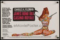 2b470 CASINO ROYALE Belgian '67 all-star James Bond spy spoof, sexy psychedelic art by McGinnis