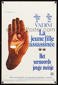 2b471 CHARLOTTE Belgian '75 La Jeune fille Assassinee, Roger Vadim, bizarre sexy image!