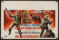 2b705 YOUNG WARRIORS Belgian '66 art of soldiers James Drury & Steve Carlson, in WWII action!