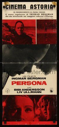 2b376 PERSONA Italian locandina '66 different images of Ullmann & Bibi Andersson, Bergman classic!