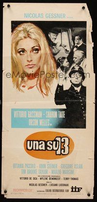 2b418 TWELVE CHAIRS Italian locandina '69 Sharon Tate, Orson Welles, the original version!