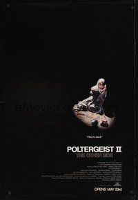 2b200 POLTERGEIST II advance 1sh '86 JoBeth Williams, The Other Side, they're baaaack!