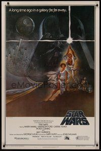 2b087 STAR WARS video style A 1sh 1982 George Lucas classic sci-fi epic, great art by Tom Jung!