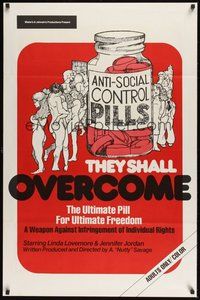 2b093 THEY SHALL OVERCOME red style 1sh '74 complete breakdown of social control over sex!