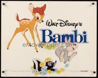 2c031 BAMBI 1/2sh R82 Walt Disney cartoon deer classic, great art with Thumper & Flower!