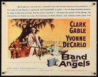 2c032 BAND OF ANGELS 1/2sh '57 Clark Gable buys beautiful slave mistress Yvonne De Carlo!
