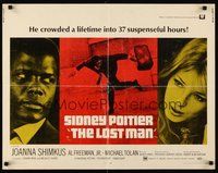 2c243 LOST MAN 1/2sh '69 different image of Sidney Poitier & Joanna Shimkus!