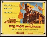 2c261 MAN FROM LARAMIE style B 1/2sh '55 different art of James Stewart, directed by Anthony Mann!