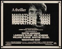 2c263 MARATHON MAN 1/2sh '76 cool image of Dustin Hoffman, John Schlesinger classic thriller!