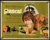 2c335 RASCAL 1/2sh '69 Walt Disney, great art of Bill Mumy with raccoon & dog!