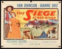 2c365 SIEGE AT RED RIVER 1/2sh '54 Van Johnson & pretty Joanne Dru in western action!