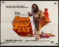 2c411 SUPER FLY T.N.T. 1/2sh '73 great artwork of Ron O'Neal holding dynamite by Craig!