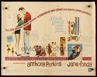 2c418 TALL STORY 1/2sh '60 Anthony Perkins, early Jane Fonda, basketball!
