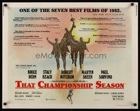 2c432 THAT CHAMPIONSHIP SEASON 1/2sh '83 Stacy Keach, Robert Mitchum, Martin Sheen, basketball!