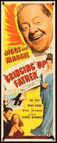 2d083 BRINGING UP FATHER insert '46 Joe Yule as Jiggs & Renie Riano as Maggie!