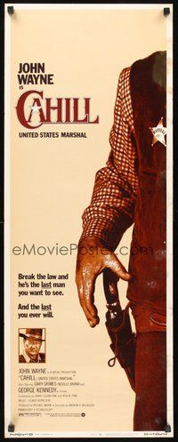 2d092 CAHILL insert '73 George Kennedy, classic United States Marshall big John Wayne!