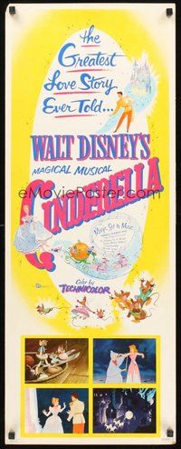 2d105 CINDERELLA insert R57 Walt Disney classic romantic musical fantasy cartoon!